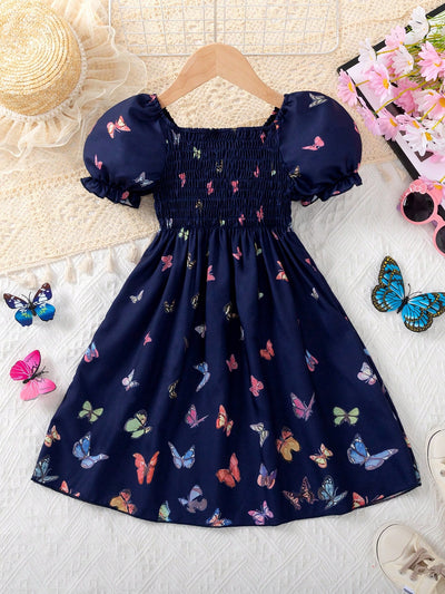 Midnight Butterfly Smocked Dress – Little Wings, Big Dreams